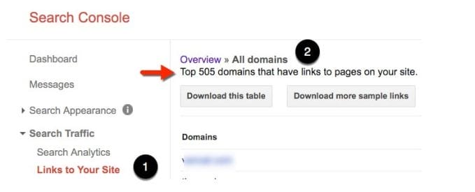 ToTheWeb - Google Search Console - Tracking Domains Pointing to Website